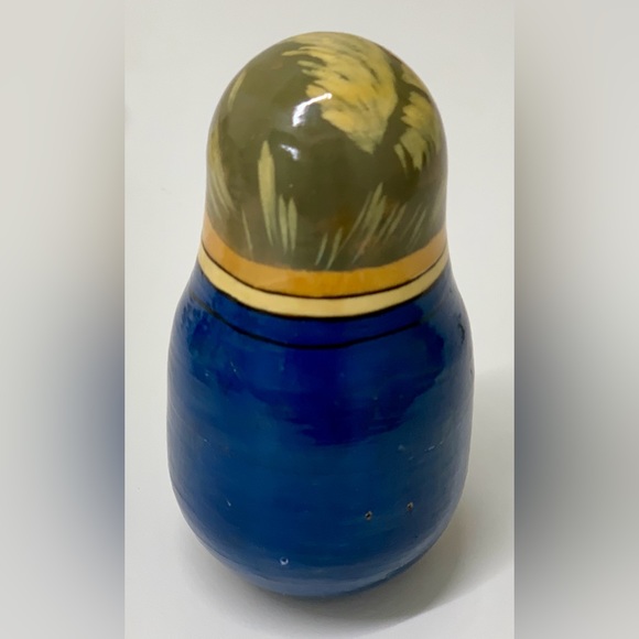 Early 1990s Vintage Artisan Hand Crafted Matryoshka Style Boris Yeltsin Weeble - Picture 9 of 16